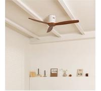 CREATE Ventilateur de plafond WIND CALM NATURAL WOOD 40W silencieux 100% bois sans lumière