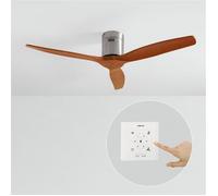 WIND CALM NATURAL WOOD - Ventilateur De Plafond 40W Silencieux 100% Bois Sans Lumière
