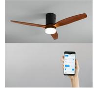 Ventilateur de plafond - Create - WIND CALM NATURAL WOOD - Silencieux - Bois - LED 18W