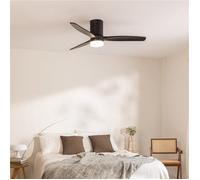 WIND CALM NATURAL WOOD - Ventilateur De Plafond 40W Silencieux 100% Bois Télécommande