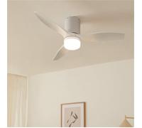 WIND CALM S - Ventilateur de plafond silencieux 40W avec pales techniques en ABS Ø112 avec eclaraige sans wifi