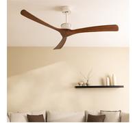 WIND LARGE - Ventilateur De Plafond 40W Silencieux Ø152 Cm 100% Bois Sans Lumière