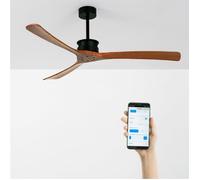 Ventilateur de plafond - Create - WIND LARGE - Silencieux 40W - Ø152 cm - Bois naturel