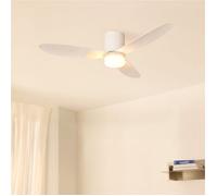 WIND LITE - Ventilateur De Plafond Silencieux 40W Ø132 Cm Adapté Pour L'intérieur Et L'extérieur Télécommande