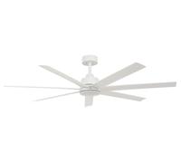 Ventilateur de plafond à basse consommation avec éclairage LED et télécommande Atlanta Blanc 142 cm