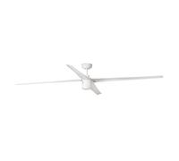 Ventilateur de plafond à basse consommation avec éclairage LED et télécommande Attos Blanc 213 cm