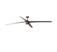 Ventilateur de plafond à basse consommation avec éclairage LED et télécommande Attos Marron 213 cm
