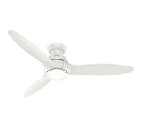 Ventilateur de plafond DC Calabasas LP Blanc avec LED Hunter Fans