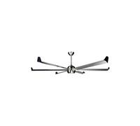 Ventilateur de plafond DC en argent avec pelles chromées 236cm avec WiFi et gradateur LED en argent