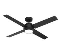 Ventilateur de plafond à basse consommation avec éclairage LED et télécommande Greta Noir 132 cm