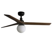 Ventilateur de plafond DC Klim M Noir-Noyer avec Lumière Faro