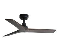 Ventilateur de plafond à basse consommation avec télécommande Klim S Noir / Noyer 92 cm