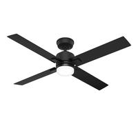 Ventilateur de plafond à basse consommation avec éclairage LED et télécommande Mila Noir 132 cm