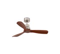 Ventilateur de plafond DC Mini Lantau Nickel / Noyer Faro