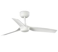 Faro Barcelona Ventilateur de plafond Mini Punt DC 90 cm – à basse consommation, télécommande, blanc