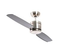 Ventilateur de plafond basse conso Turno avec télécommande Chrome Pepeo