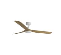 Ventilateur de plafond DC Punt Blanc-Érable avec LED Blanc