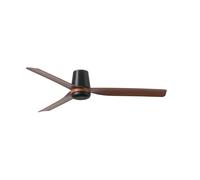Faro PUNT Ventilateur de plafond CC Tub Medium noir, bois foncé, 6 vitesses