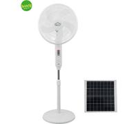 Ventilateur de plafond DCG VE2210S avec panneau solaire et batterie au lithium de 40 cm