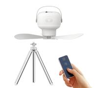 Ventilateur de plafond de tente avec télécommande 3 modes silencieux 2 en 1 | Ventilateur de table d'extérieur pour camping-car, terrasse, baldaquin, plage, tonnelle, dortoir, chambre à coucher