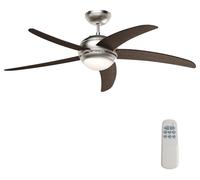 Ventilateur de plafond, diamètre 136 cm, 5 pales, avec éclairage, télécommande