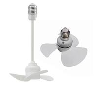 Ventilateur de plafond d'intérieur avec base à vis E27 et moteur sans balais, taille compacte de 14CM offrant un mouvement d'air silencieux et efficace A