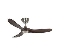 Ventilateur de Plafond Eco Genuino 122cm Chromé Noyer - CASAFAN -