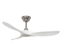 Ventilateur de plafond Eco Genuino DC 122 Chrome-Blanc CasaFan