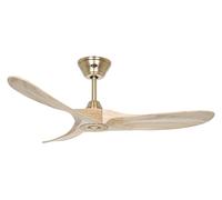 Casafan | Ventilateur de plafond ECO GENUINO | Ø hélice 1220 mm | naturel/laiton