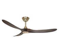 Ventilateur de plafond Eco Genuino DC 152 Laiton-Noyer CasaFan