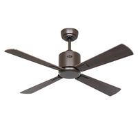 Ventilateur de plafond à basse consommation avec télécommande Eco Neo III WiFi 103 cm Bronze pales Noyer / Cerisier