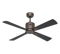 Ventilateur de plafond à basse consommation avec télécommande Eco Neo III WiFi 103 cm Bronze pales Noir / Teck