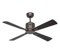 Ventilateur de plafond à basse consommation avec télécommande Eco Neo III WiFi 103 cm Bronze pales Wenge / Gris argent