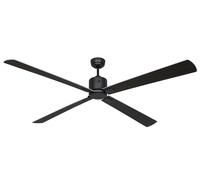 Ventilateur de plafond à basse consommation avec télécommande Eco Neo III WiFi 180 cm Gris basalte pales Wenge / Gris argent