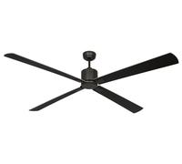 Ventilateur de plafond à basse consommation avec télécommande Eco Neo III WiFi 180 cm Bronze pales Wenge / Gris argent