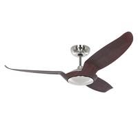 Ventilateur de plafond Eco Talos Chrome / Noyer CasaFan