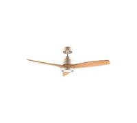 Cecotec - Ventilateur de Plafond avec Lumière EnergySilence Aero 5295 GoldWhite - 35 W, Diamètre 132 cm, 3 Pales, LED 18 W