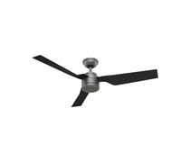 Ventilateur de plafond pour l'extérieur avec interrupteur mural Outdoor Cabo Frio 132 cm Argent