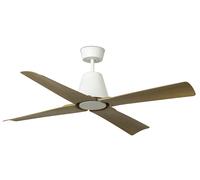 Ventilateur de plafond extérieur Typhoon DC Blanc-Érable Faro