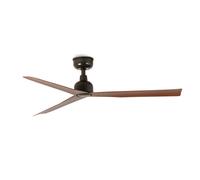Ventilateur de plafond - FARO - MARINE M - 3 pales noyer - IP44 - Moteur DC 6 vitesses