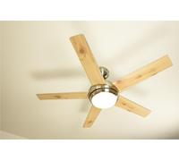 Ventilateur de plafond Fresco Nickel avec lumière aireRyder