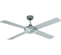 Ventilateur de plafond Futura Chrome 132 cm avec interrupteur mural