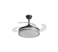 Ventilateur de plafond avec éclairage LED et télécommande Ganuwa 107 cm