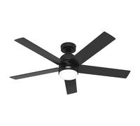 Ventilateur de plafond avec éclairage LED et télécommande Giannis Noir 132 cm