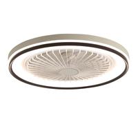 Ventilateur de plafond - HIBA - 19 pouces - Lumière RGB multicolore - Moteur CC ultra-silencieux - 6 vitesses et minuterie
