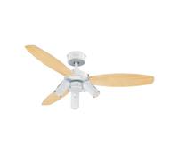 Ventilateur de plafond Jet Plus Blanc 105 cm avec éclairage et télécommande