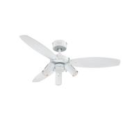 Ventilateur de plafond Jet Plus Blanc 105 cm avec éclairage et télécommande