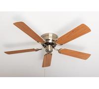 Ventilateur de plafond Pepeo Kisa Deluxe Laiton antique 105 cm pales Blanc / Erable