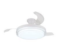 Ventilateur de plafond Lampe de plafond à intensité variable Télécommande Rotation à droite/gauche CCT Timer, métal, 1x LED 40W 1550Lm 2700-6500K, D 106,6cm 