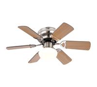 Ventilateur de Plafond Luminaires Plafond Éclairage Aile Hêtre Graphite Tirette